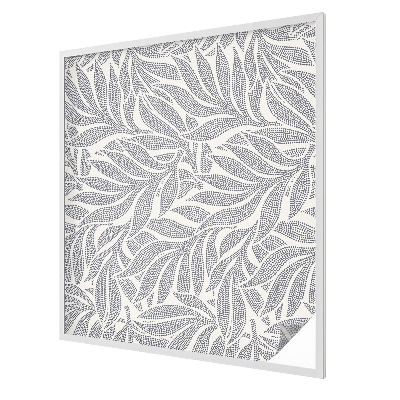 Fensterfolie mit Motiv Buntglas Blatt fällt