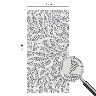 Fensterfolie mit Motiv Buntglas Blatt fällt