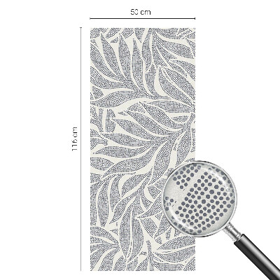 Fensterfolie mit Motiv Buntglas Blatt fällt