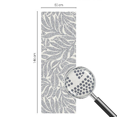 Fensterfolie mit Motiv Buntglas Blatt fällt