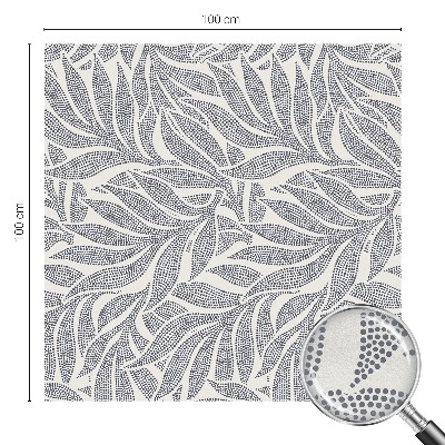 Fensterfolie mit Motiv Buntglas Blatt fällt