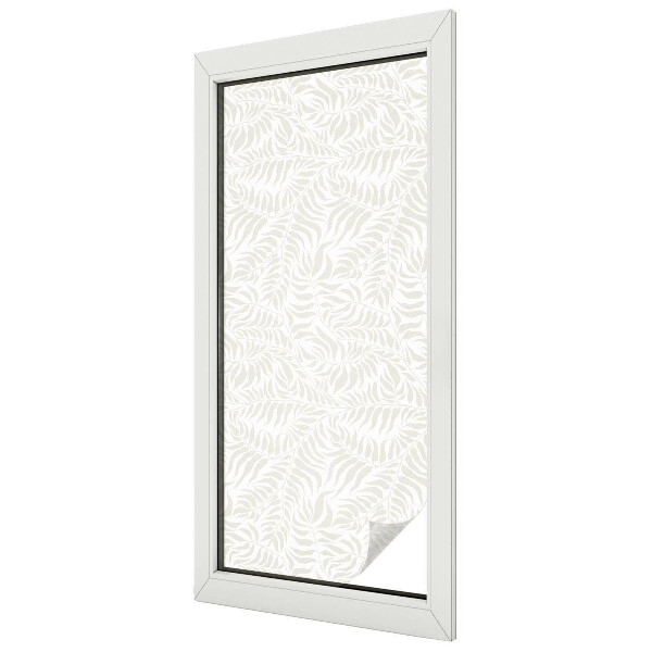 Milchglasfolie Fenster Buntglasoptik Laubige Eleganz