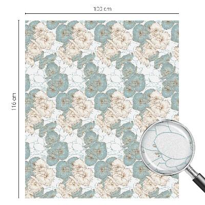 Fensterfolie Sichtschutz Zarte Blüten