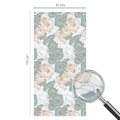 Fensterfolie Sichtschutz Zarte Blüten