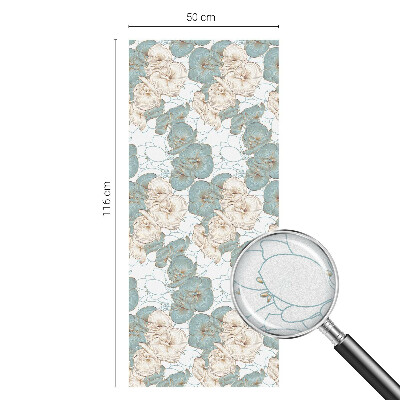 Fensterfolie Sichtschutz Zarte Blüten