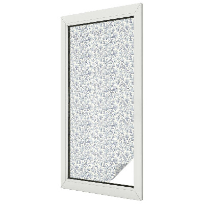 Fensterfolie mit Motiv Buntglas Blumenmuster