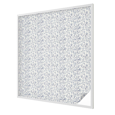 Fensterfolie mit Motiv Buntglas Blumenmuster