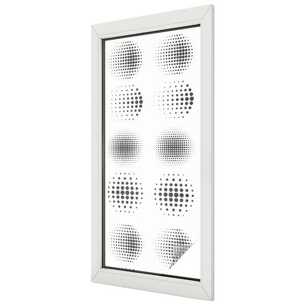 Fensterfolie Sichtschutz Gepunktete Kreise