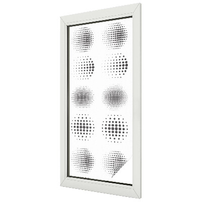 Fensterfolie Sichtschutz Gepunktete Kreise
