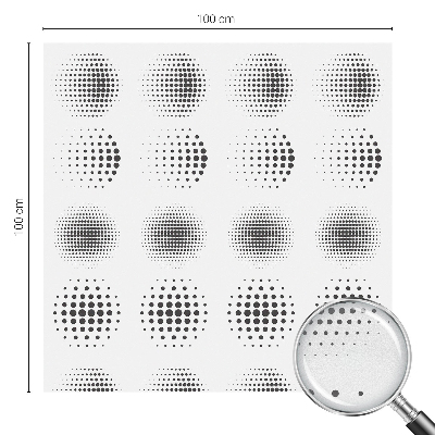 Fensterfolie Sichtschutz Gepunktete Kreise