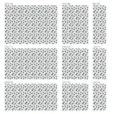 Toom Sichtschutzfolie Blaue Blumen