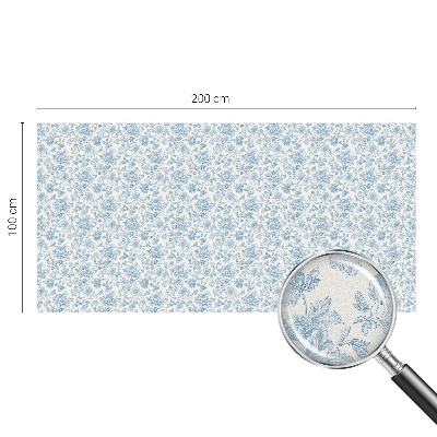 Fensterfolie mit Motiv Buntglas Blumenmuster