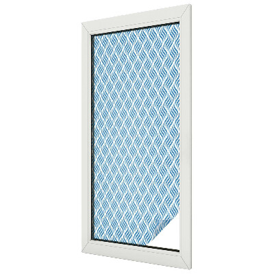 Fensterfolie Sichtschutz Blaue Wellen