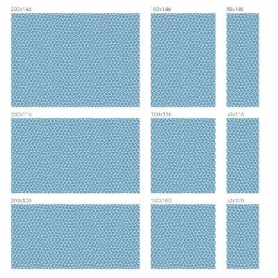 Fensterfolie Sichtschutz Blaue Wellen