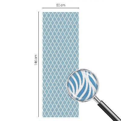 Fensterfolie Sichtschutz Blaue Wellen