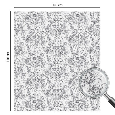 Sichtschutz Klebefolie für Fenster Floristische Eleganz