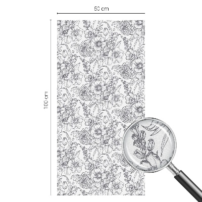 Sichtschutz Klebefolie für Fenster Floristische Eleganz