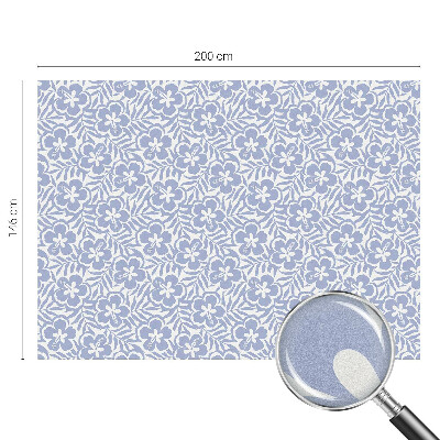 Milchglasfolie Fenster Buntglasoptik Hibiskusblüten