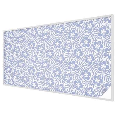 Milchglasfolie Fenster Buntglasoptik Hibiskusblüten