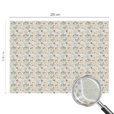 Fensterfolie mit Motiv Buntglas Ein idyllisches Dorf