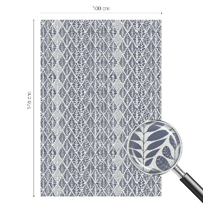 Fensterfolie mit Motiv Buntglas Gemusterte Blätter