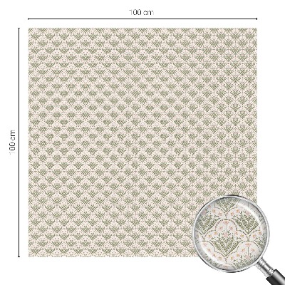 Fensterfolie Sichtschutz Pflanzenornamente