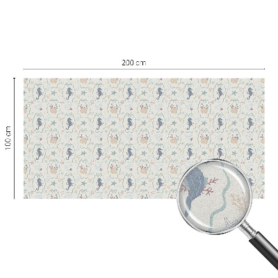 Sichtschutz Klebefolie für Fenster Seepferdchen