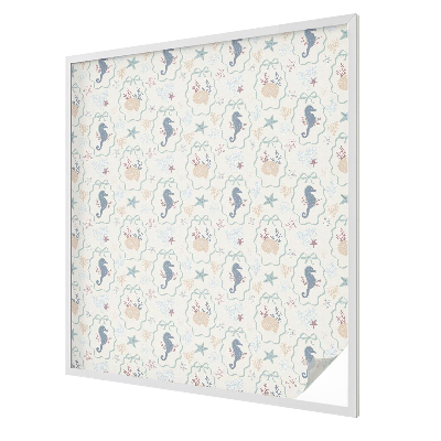 Sichtschutz Klebefolie für Fenster Seepferdchen