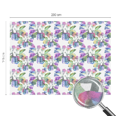 Milchglasfolie Fenster Buntglasoptik Farbenfrohe Abstraktion