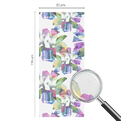 Milchglasfolie Fenster Buntglasoptik Farbenfrohe Abstraktion