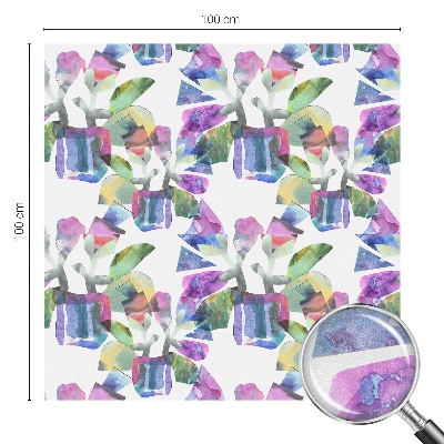 Milchglasfolie Fenster Buntglasoptik Farbenfrohe Abstraktion