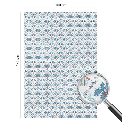 Fensterfolie Sichtschutz Blaue Palmen