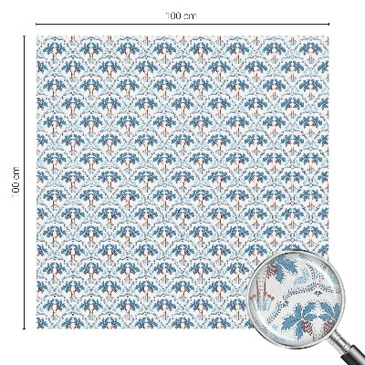 Fensterfolie Sichtschutz Blaue Palmen