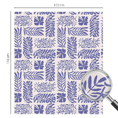 Fensterfolie mit Motiv Buntglas Pflanzenmuster