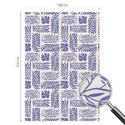 Fensterfolie mit Motiv Buntglas Pflanzenmuster