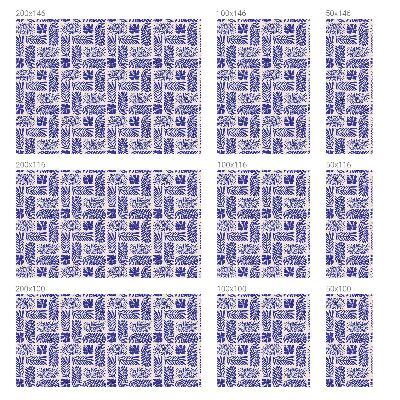 Fensterfolie mit Motiv Buntglas Pflanzenmuster