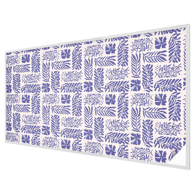 Fensterfolie mit Motiv Buntglas Pflanzenmuster