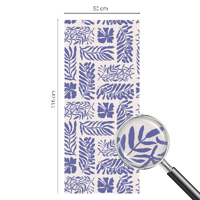 Fensterfolie mit Motiv Buntglas Pflanzenmuster