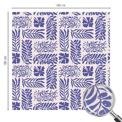 Fensterfolie mit Motiv Buntglas Pflanzenmuster