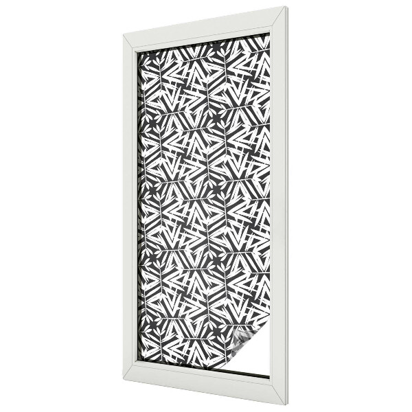 Fensterfolie mit Motiv Buntglas Geometrische Blätter