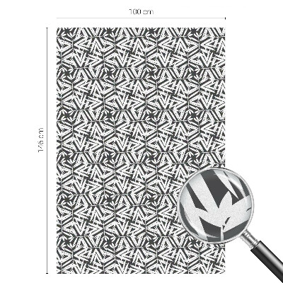 Fensterfolie mit Motiv Buntglas Geometrische Blätter