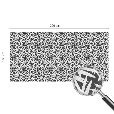 Fensterfolie mit Motiv Buntglas Geometrische Blätter