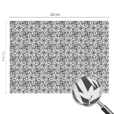 Fensterfolie mit Motiv Buntglas Geometrische Blätter