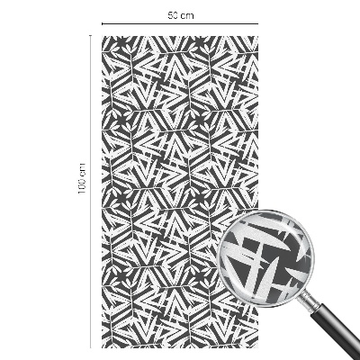 Fensterfolie mit Motiv Buntglas Geometrische Blätter