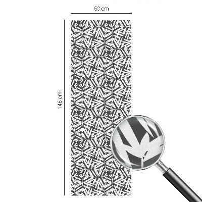 Fensterfolie mit Motiv Buntglas Geometrische Blätter