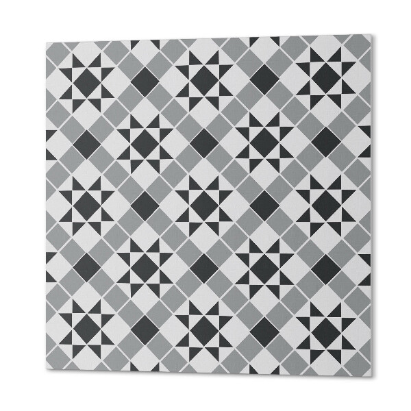 Pvc fliesen Ein Sternmotiv in geometrischer Form