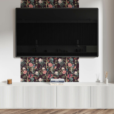 Pvc fliesen Blumenmotiv mit Vögeln