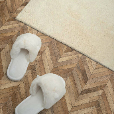 Vinyl fliesen selbstklebend Gemustertes Fischgrätmuster aus Holz