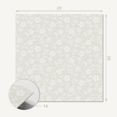 Vinyl fliesen selbstklebend Blumenmuster für Hintergründe