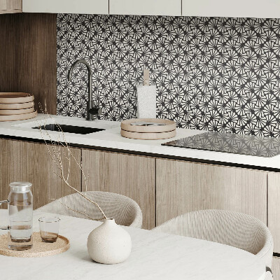Vinyl fliesen selbstklebend Ein elegantes Blattmotiv mit einem modernen Touch
